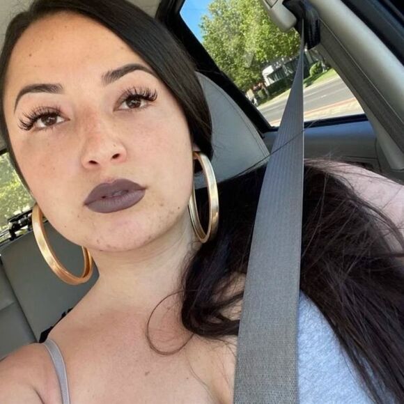 Y2K 90s Yellow Gold Filled Exaggerated Hoop Huggie Earrings - Picture 6 of 8